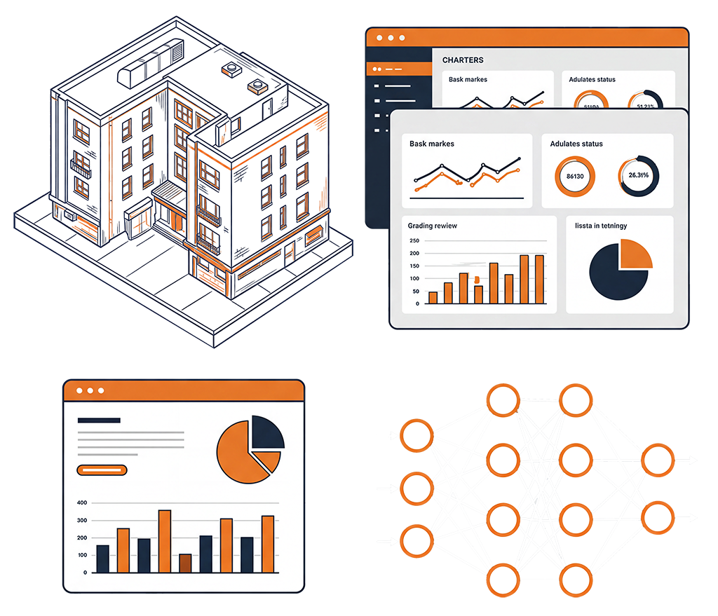 KNOWLEDGE: BIM Models, Analytics Reports, Sensor Fusion, AI Model Training