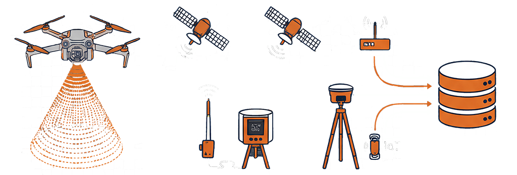 DATA: LiDAR, GPS & Local Control, 2D & 360° Images, IoT Data Streams